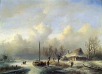 Schelfhout, Andreas - Figures in a winter landscape